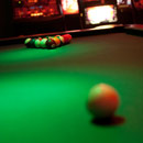 Fotografia wnętrz, pizzeria Boston Bar, bilard